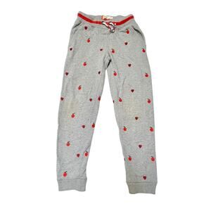 Mini Boden Apple and Heart Joggers Size 9